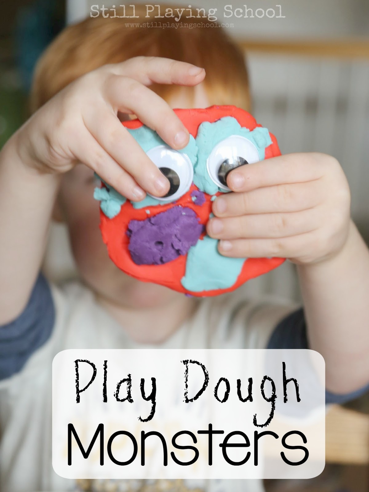 Play Dough Monsters Still Playing School