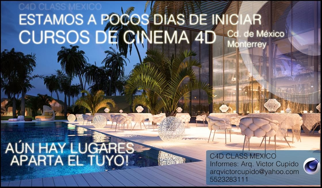 Cursos de modelado 3D con #Cinema4D - (Noviembre Mty y DF)