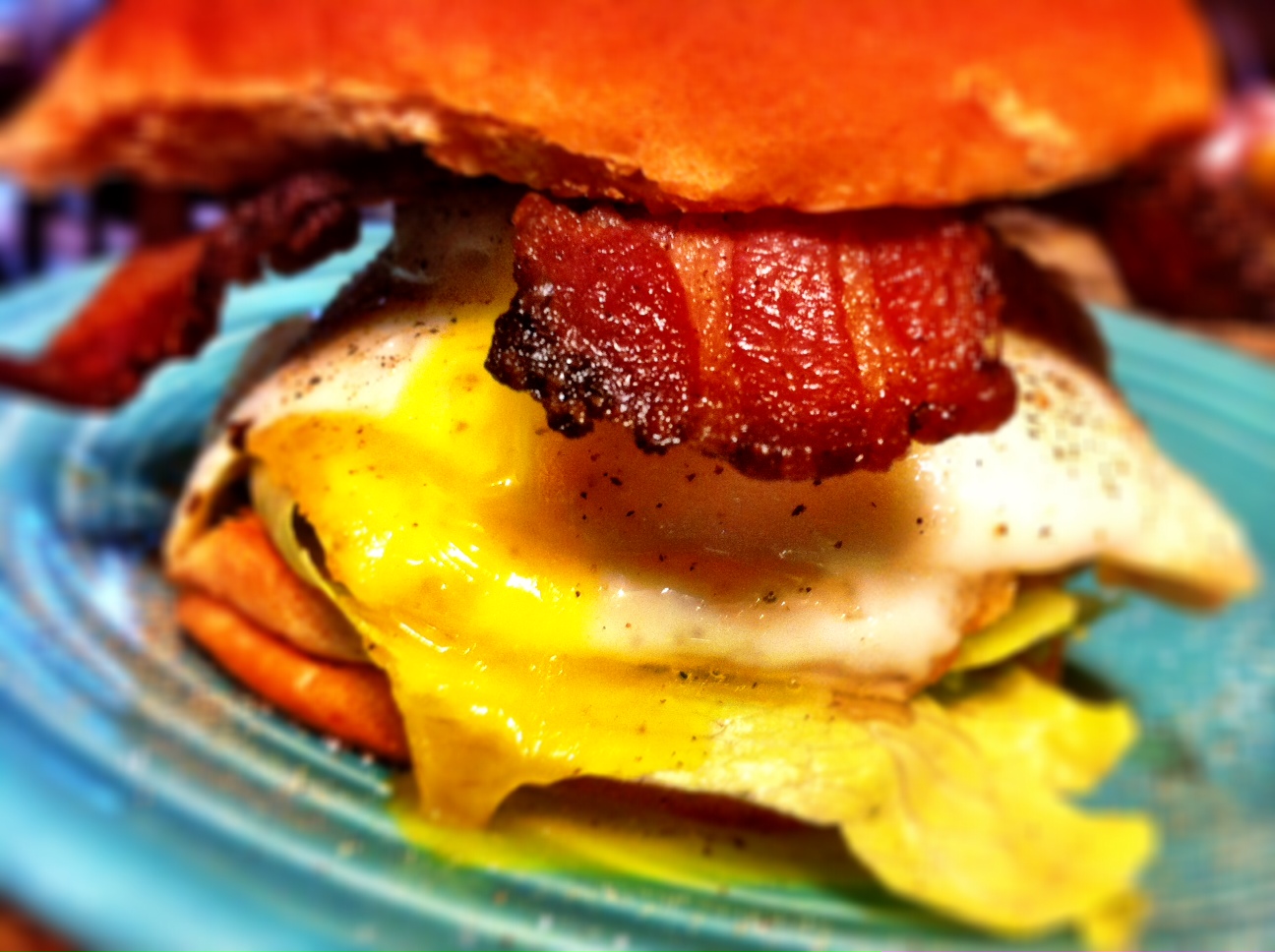 An Egg A Day: 1: Bacon & Egg Burger