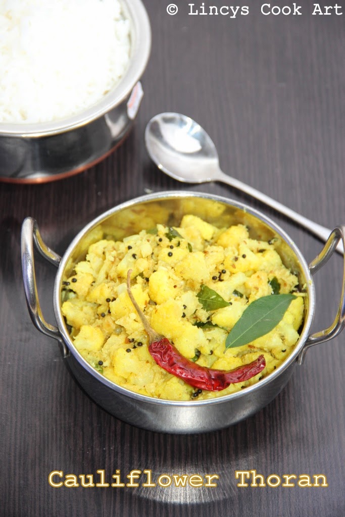 Cauliflower Thoran/ Cauliflower Poriyal/ Cauliflower Kootu/ Cauliflower
