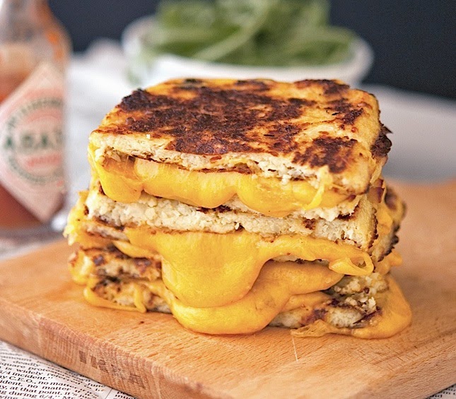 The Iron You Cauliflower Crust Grilled Cheese