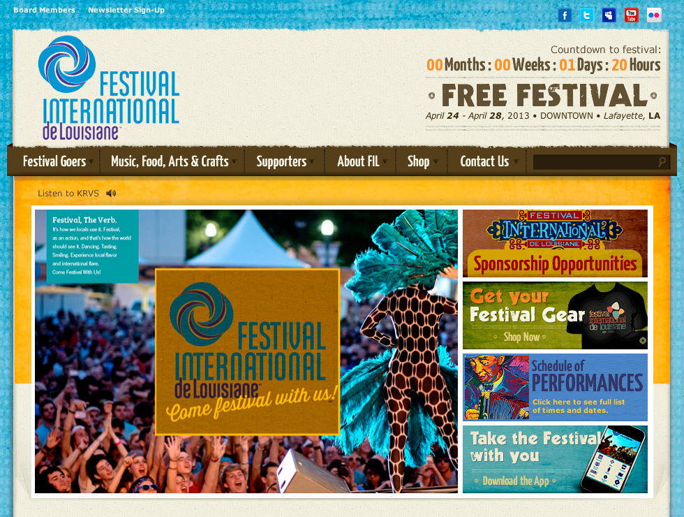Festival International de Louisiane Best World Music Festival Come