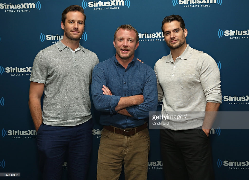 Henry Cavill, Armie Hammer and Guy Ritchie at Sirius XM (с 