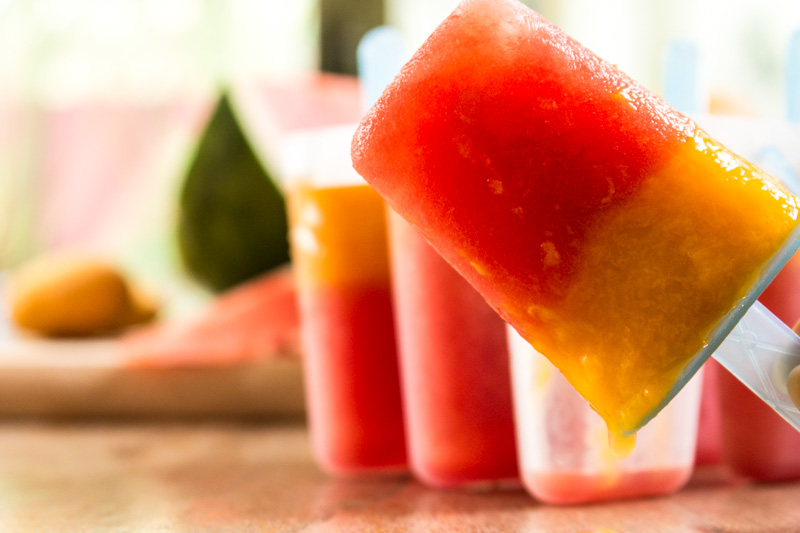 Svelte salivations Watermelon and Mango Ice Blocks