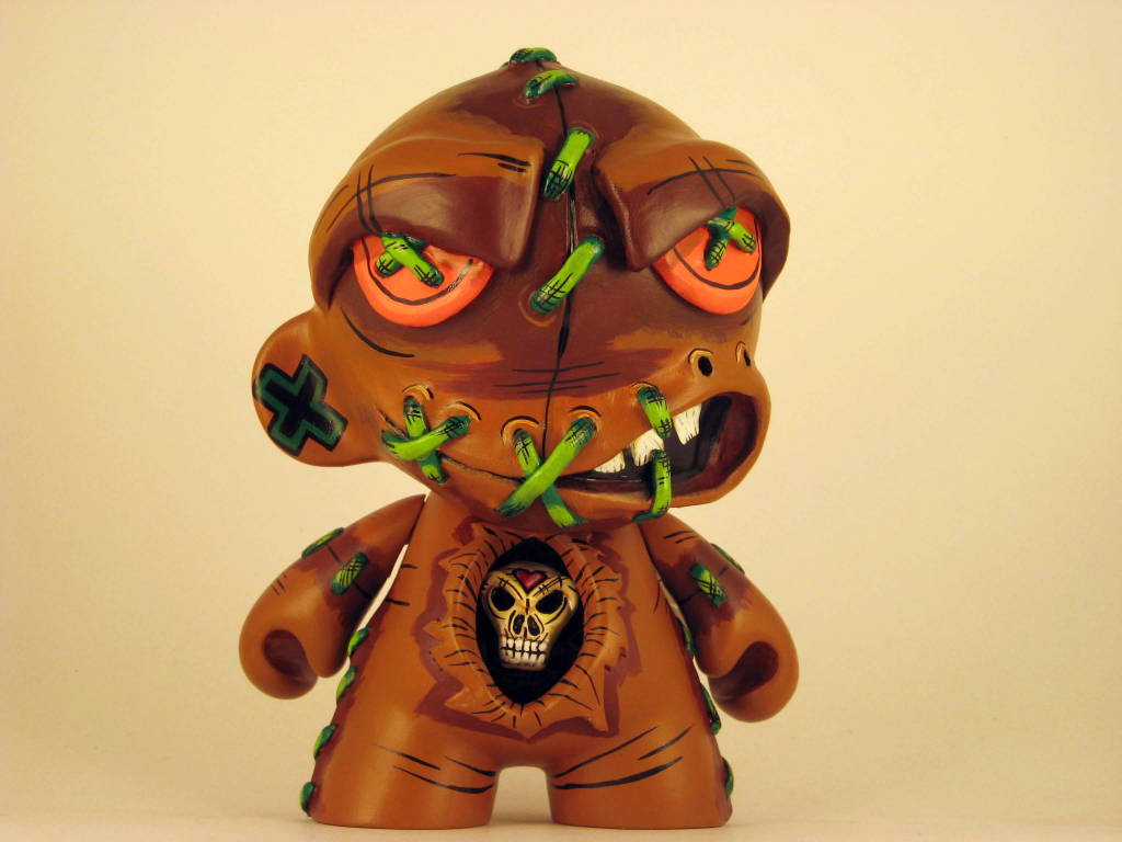This custom is for the I Love Munny Show at the Rusted Nail Gallery in Mesa,