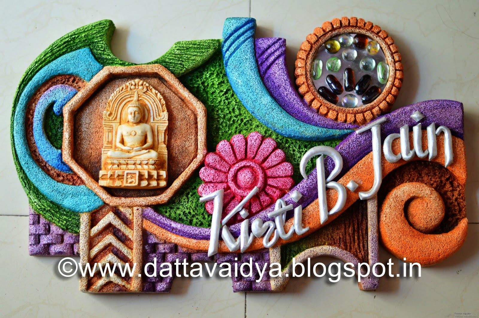 Pin by r nimje on clay art Painting crafts, Name plate design, Ceramic painting