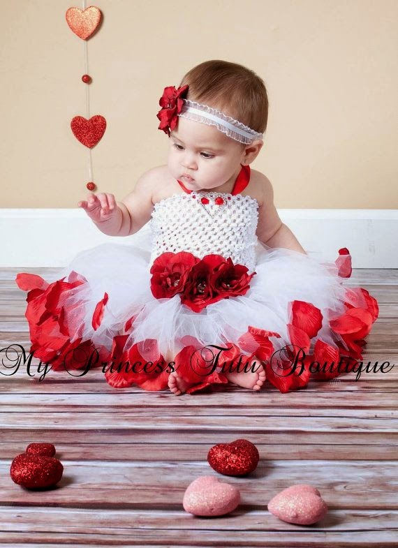 Flower Girl In Rose Petal Dress