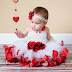 Flower Girl In Rose Petal Dress