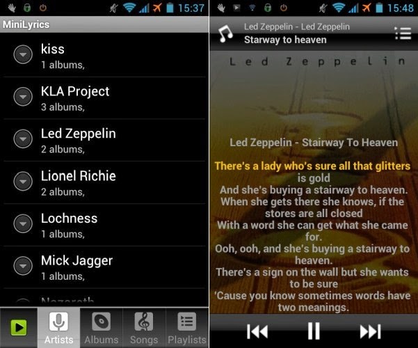 Cara Menampilkan Lirik Lagu di Android Menampilkan Lirik Lagu di Android