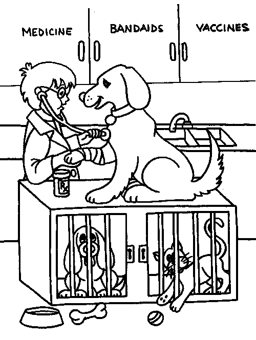 Printable Kids and Dogs Coloring Sheet Education title=
