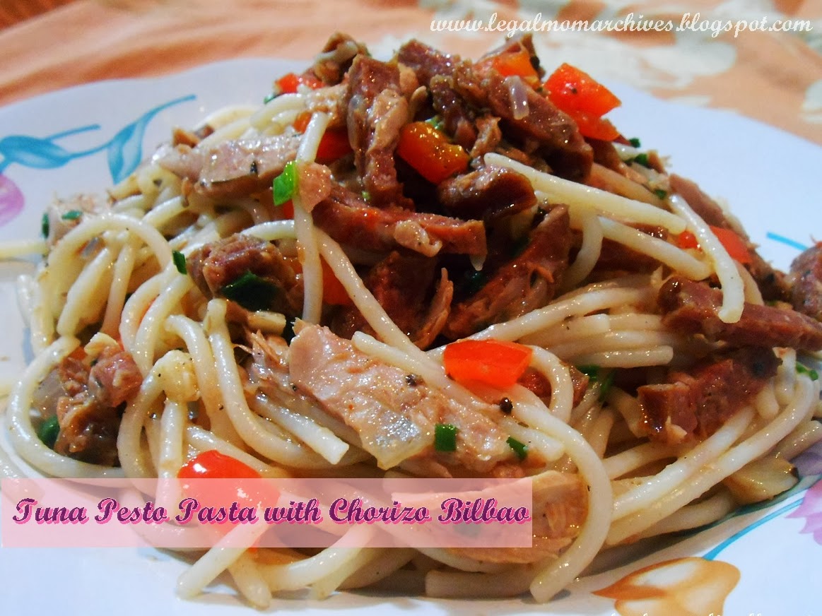 Legal Mom Archives Tuna Pesto Pasta with Chorizo Bilbao