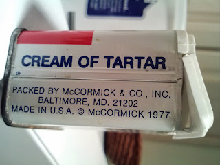 Cream of tartar from 1977
