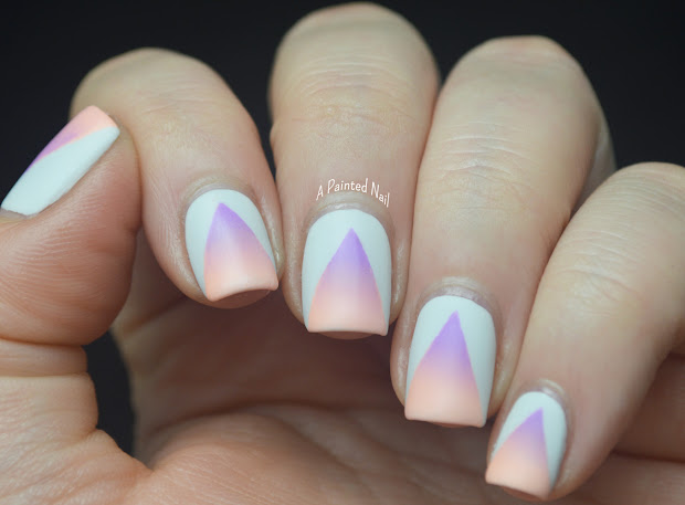 painted nail summer art
