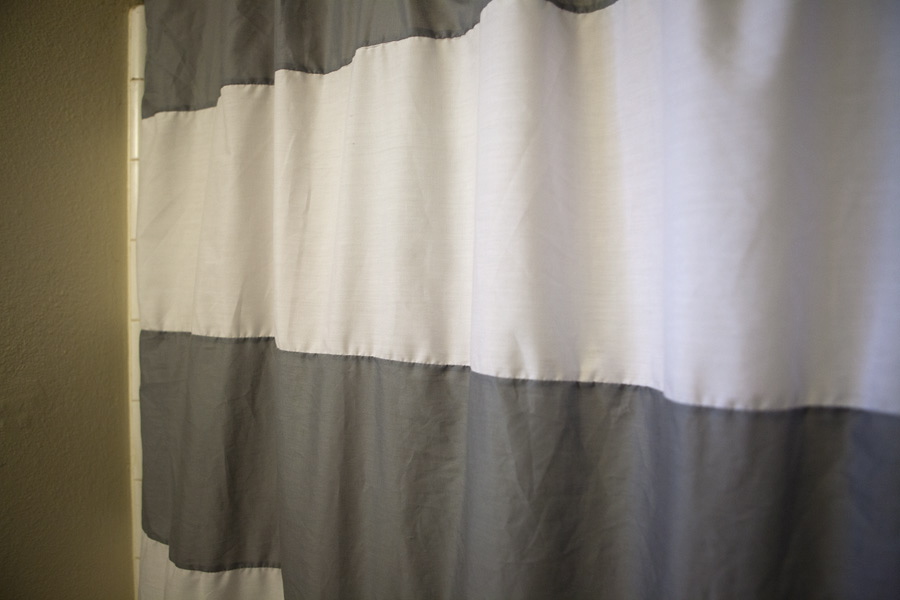 cola cola west elm inspired shower curtain