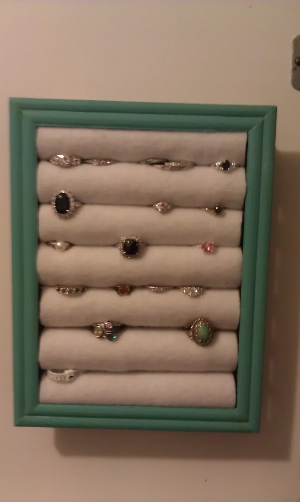 diy jewelry ring holder cabinet display rings organizer foam frugal maven storage jewellery earring through