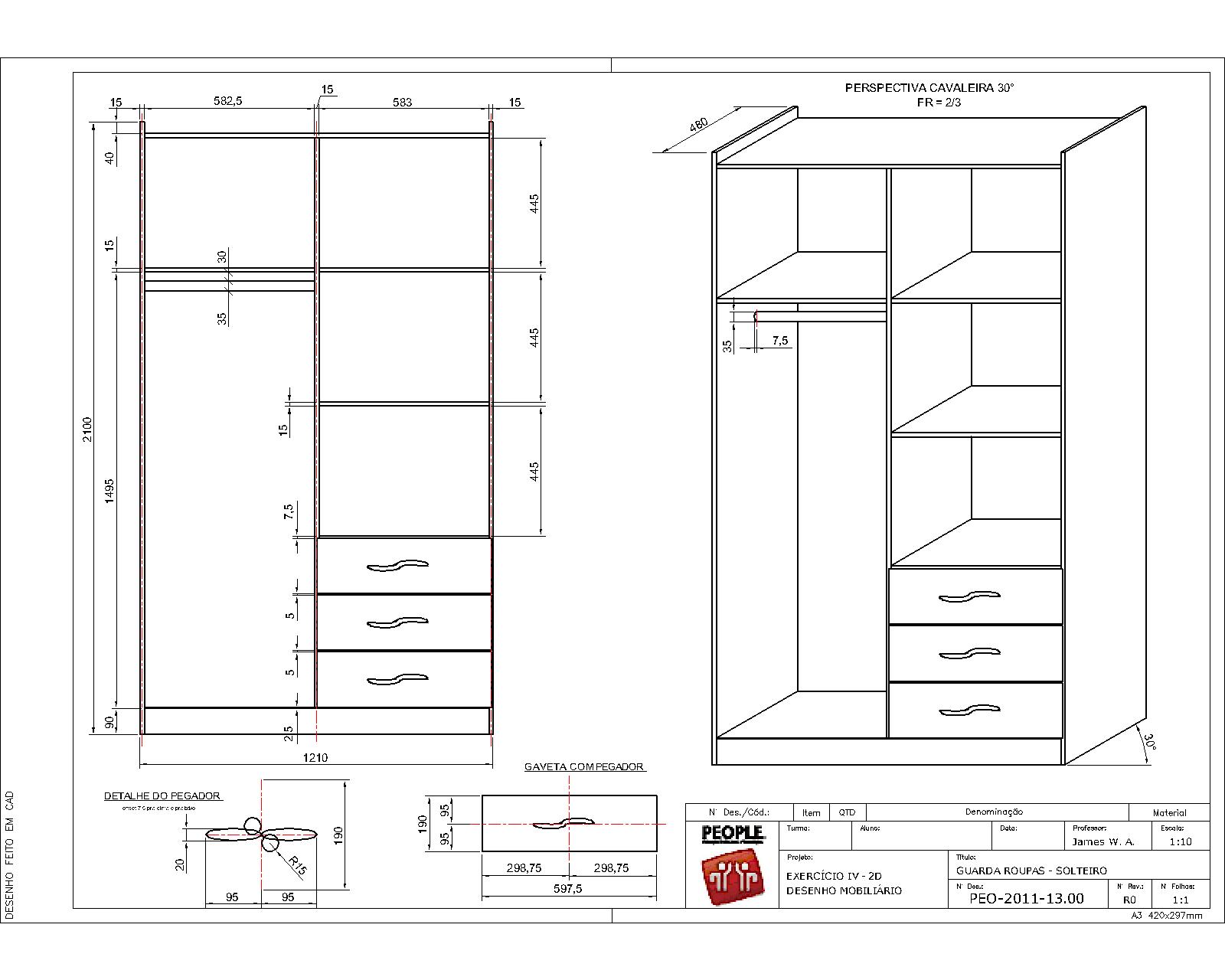 JamesCAD - desenhos mecânicos, civil, mobiliário, pré-moldados e