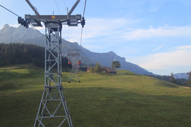 Another panoramic view with cable gondola at Mount Pilatus in Lucerne, Switzerland Another panoramic view with cable gondola at Mount Pilatus in Lucerne, Switzerland