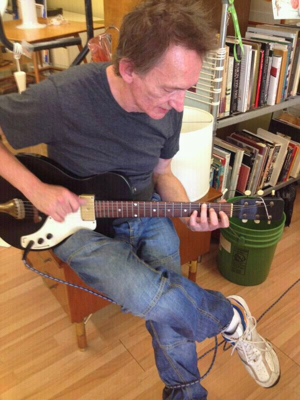 Keith Levene playing his Supro guitar