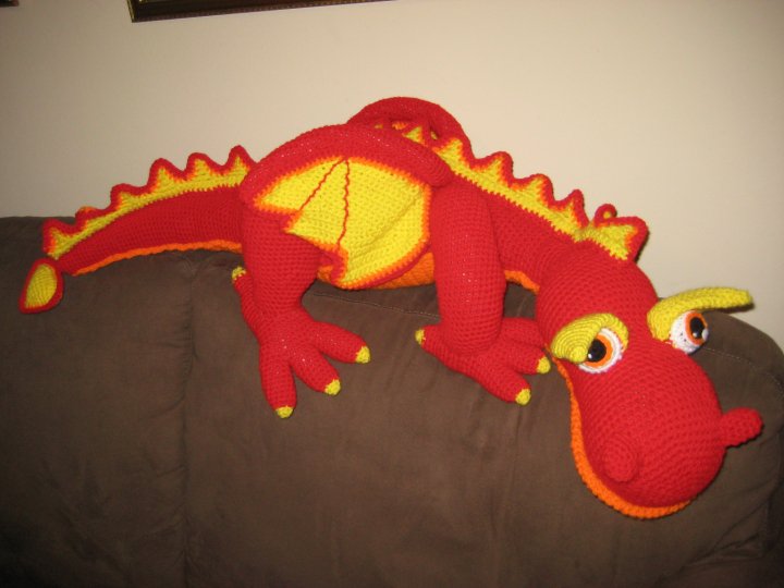 Sassy's Crafty Creations: Crochet Dragon