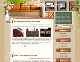 Choose India to Settle Down blogger template