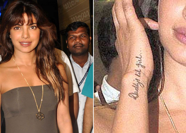 Bollywoodaaeena Priyanka Chopra Gets New Family Themed Tattoo Here are 21 times celebrities have shared totally real, unfiltered, and unretouched photos of themselves online. bollywoodaaeena