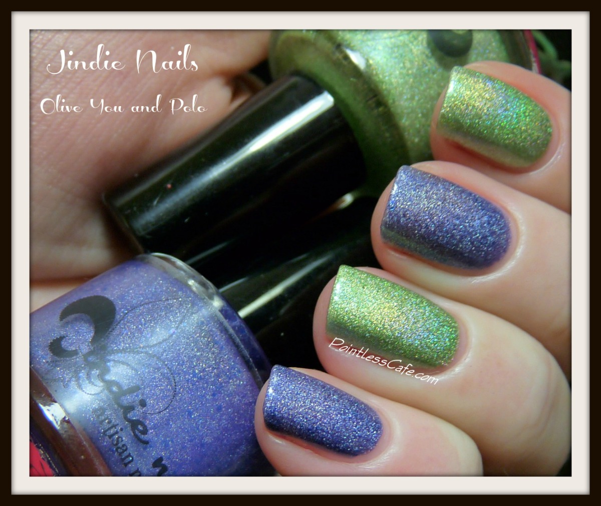 Jindie Nails Olive You and Polo Swatches and Review Pointless Cafe