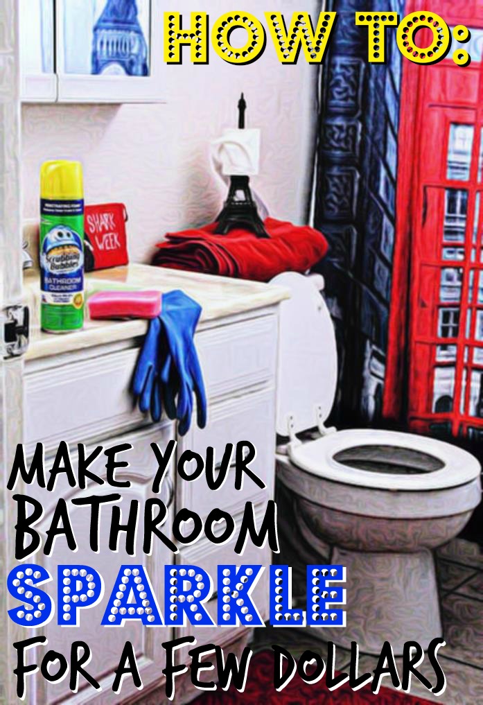 #SaveWithBubbles and make your bathroom sparkle for a few dollars with Dollar General, Scrubbing Bubbles®, and these simple DIY tips. #ad