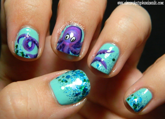 octopus nail art