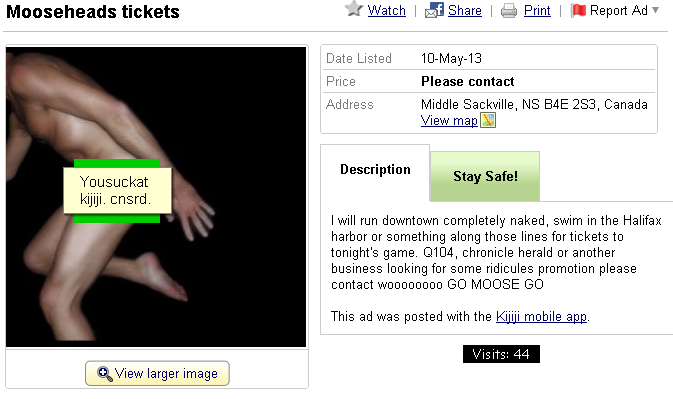 You Suck At Kijiji Funniest Best Worst And Weirdest Ads On Kijiji May 2013