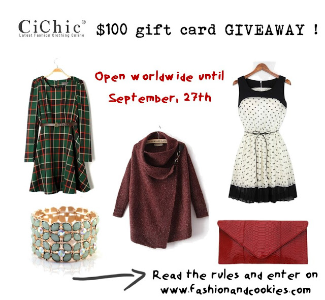 Cichic $100 giveaway on Fashion and Cookies