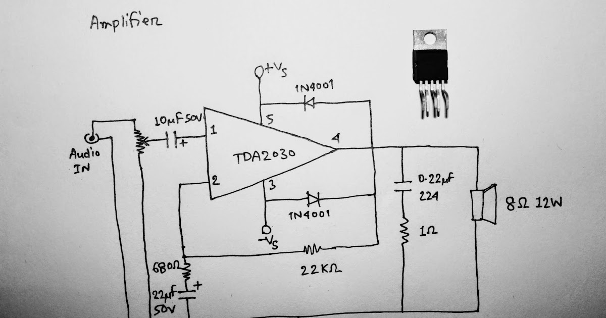 Scavenger's Blog: 10W Mono Amplifier With TDA 2030 h bridge ic pin diagram 