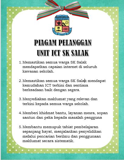 PIAGAM PELANGGAN UNIT ICT