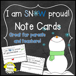 Winter Note Cards Planet Happy Smiles