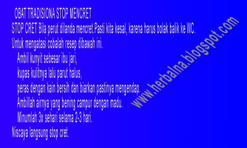 OBAT TRADISIONA STOP MENCRET OBAT TRADISIONA STOP MENCRET