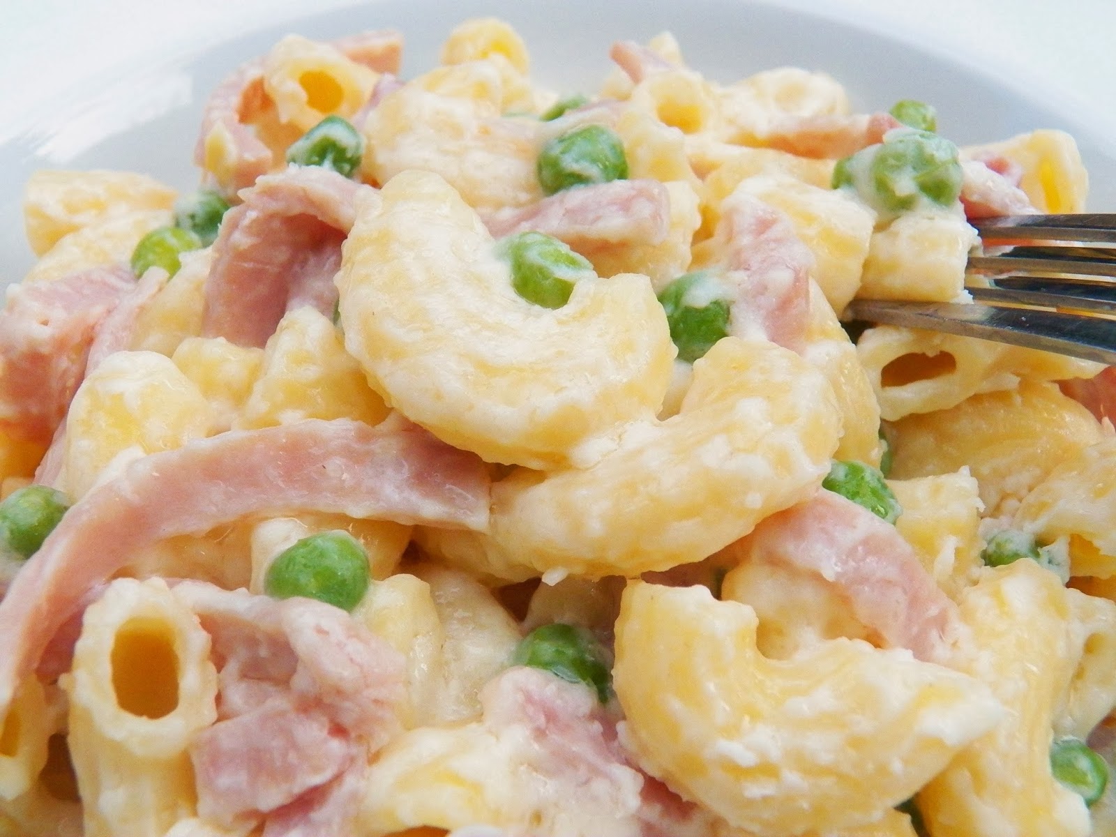 HAM AND PEAS MACARONI ALFREDO In Good Flavor Great Recipes Great