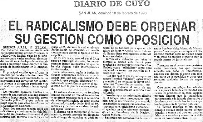 Nota "Diario de Cuyo"
