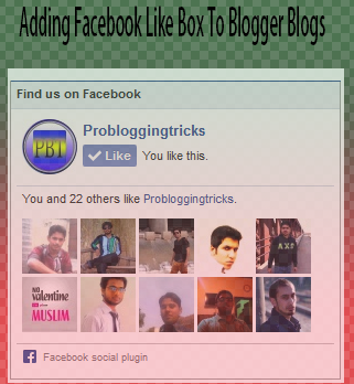 facebook like box for blogger facebook like box for blogger