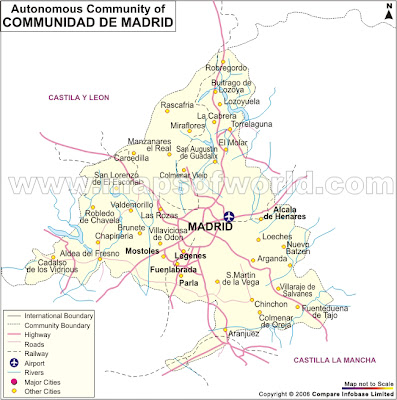 Madrid Carte de la ville