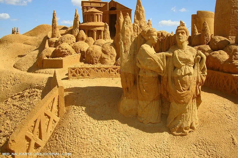 Great Roman Empire Sand Sculpture Exhibition in Russia