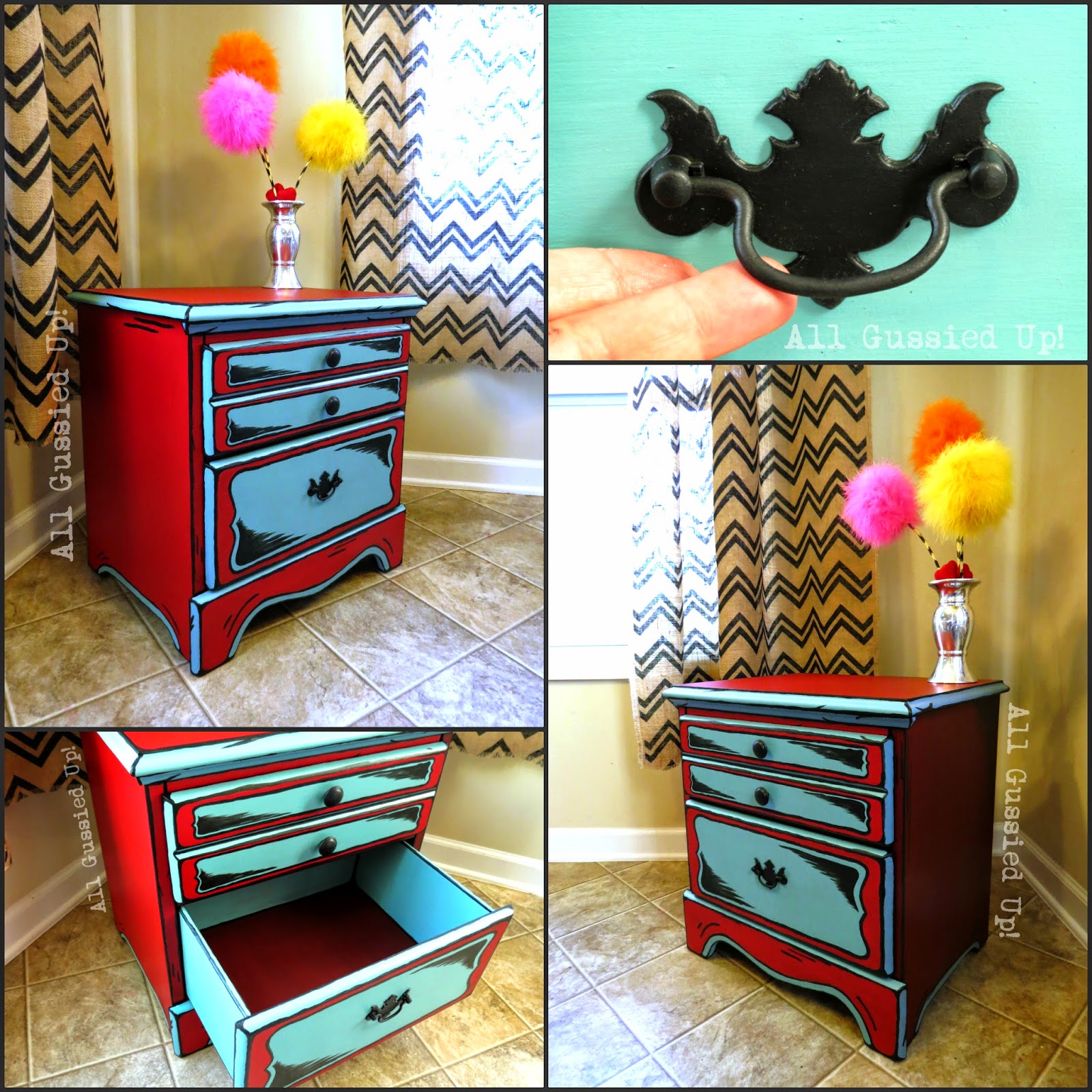 Uniquely Grace Dr Seuss Illustrations Inspired Night Stand And