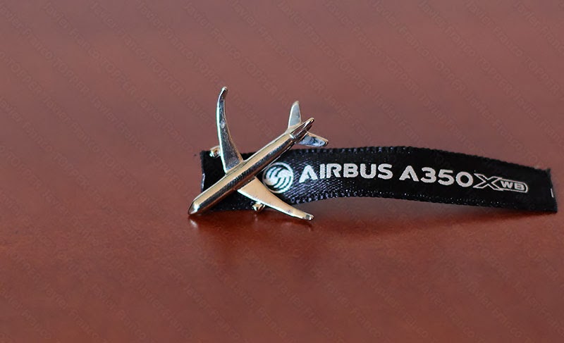 Broches o 'pin' de aviación - Airbus A350