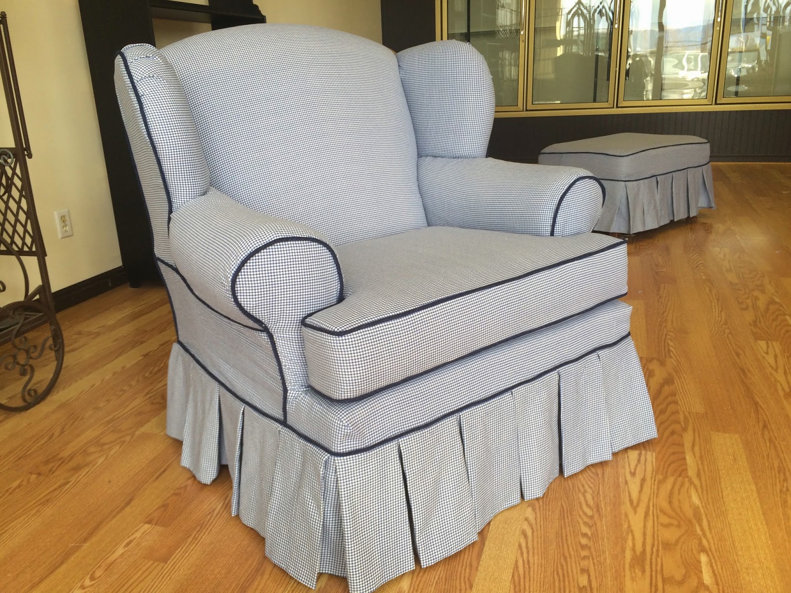 The Sewing Nerd Slipcovers Gingham style