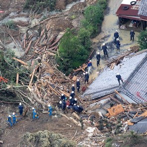 Typhoon Talas tropical storm hits Japan