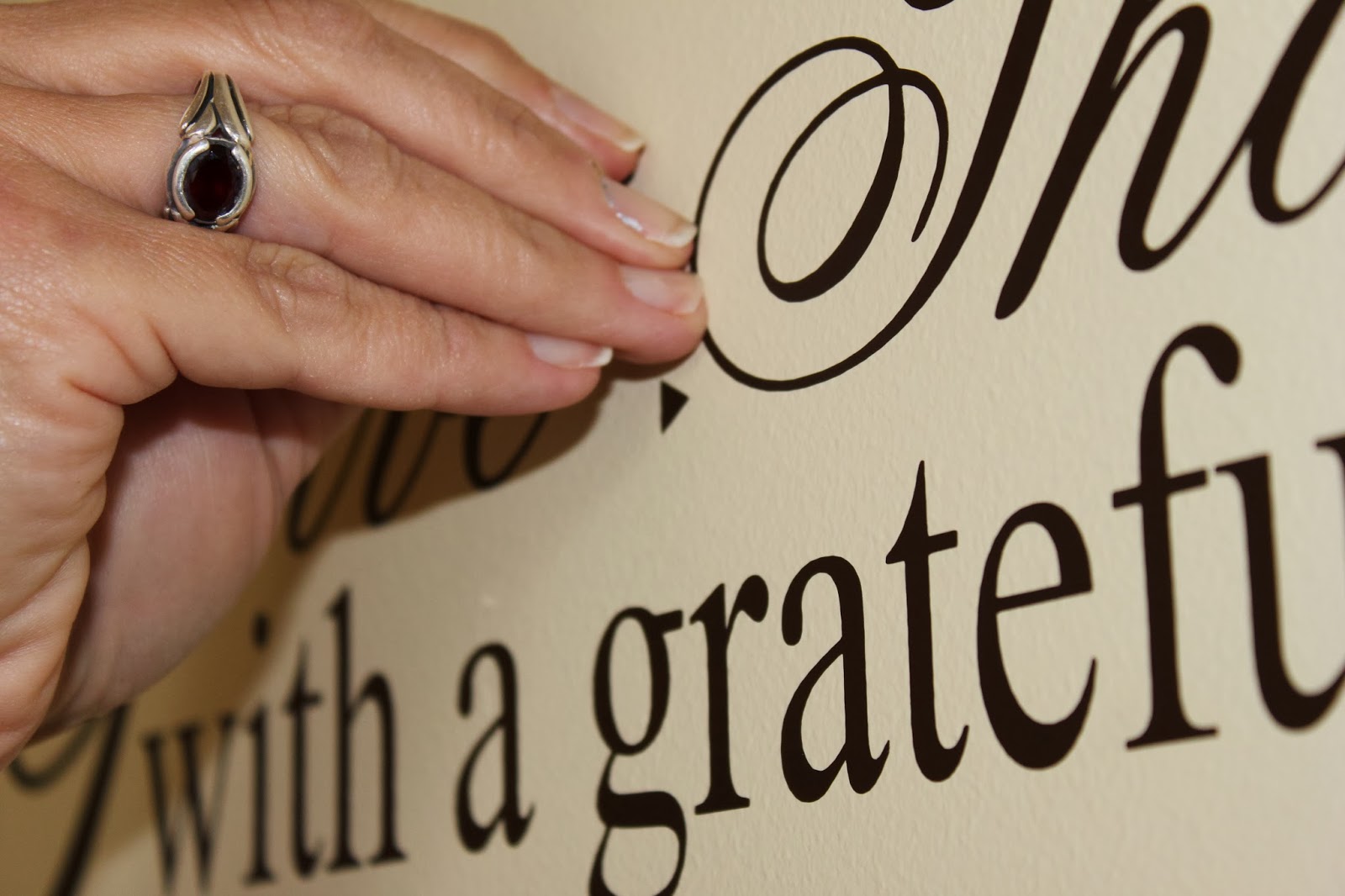 Howsewears Applying Vinyl Wall Words