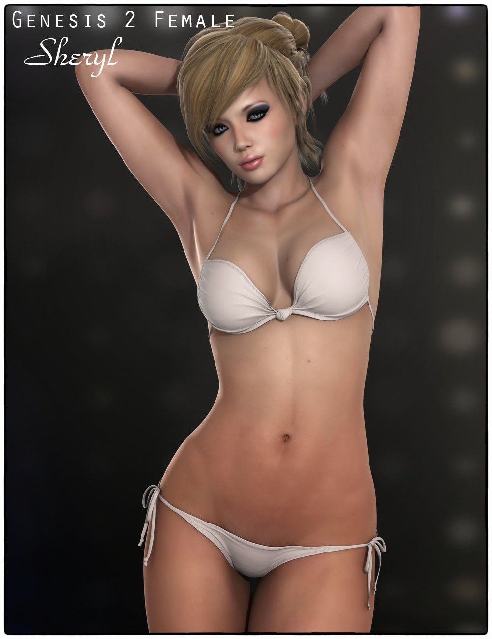 Woman with puffy nipples peeing Free erotic 3d models