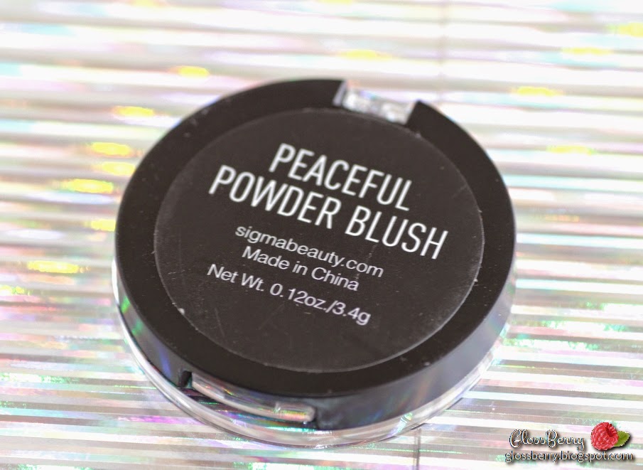 sigma blush peaceful review swatches highlighter