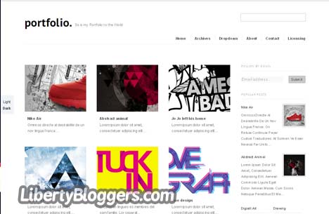 Portfolio Blogger Template Portfolio Blogger Template