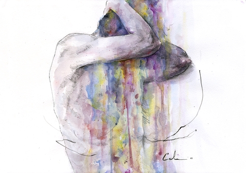 09-Learn-to-Appear-Silvia-Pelissero-agnes-cecile-Watercolor-and-Oil-Paintings-Fading-and-Appearing-www-designstack-co