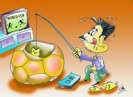 Chùm thơ chế Cá độ, Bài bạc, Lô đề hài hước Thơ chế cá độ bóng đá