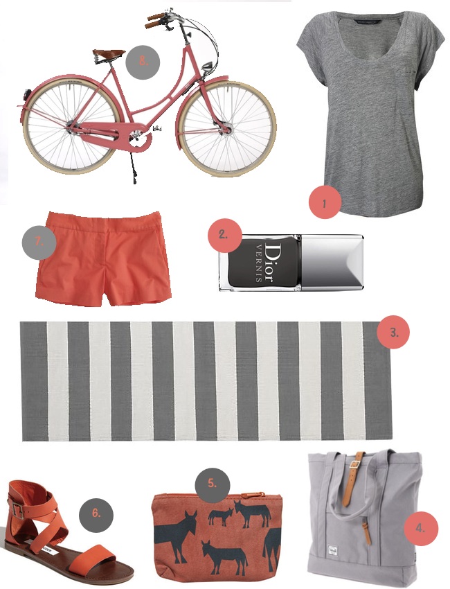 Loving the mix of coral gray as of late There is so much good stuff out 